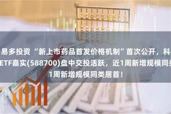 易多投资 “新上市药品首发价格机制”首次公开,科创医药ETF嘉实(588700)盘中交投活跃,近1周新增规模同类居首!