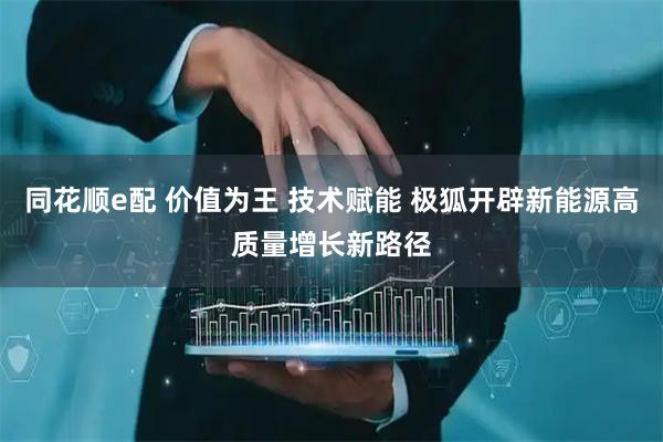 同花顺e配 价值为王 技术赋能 极狐开辟新能源高质量增长新路径